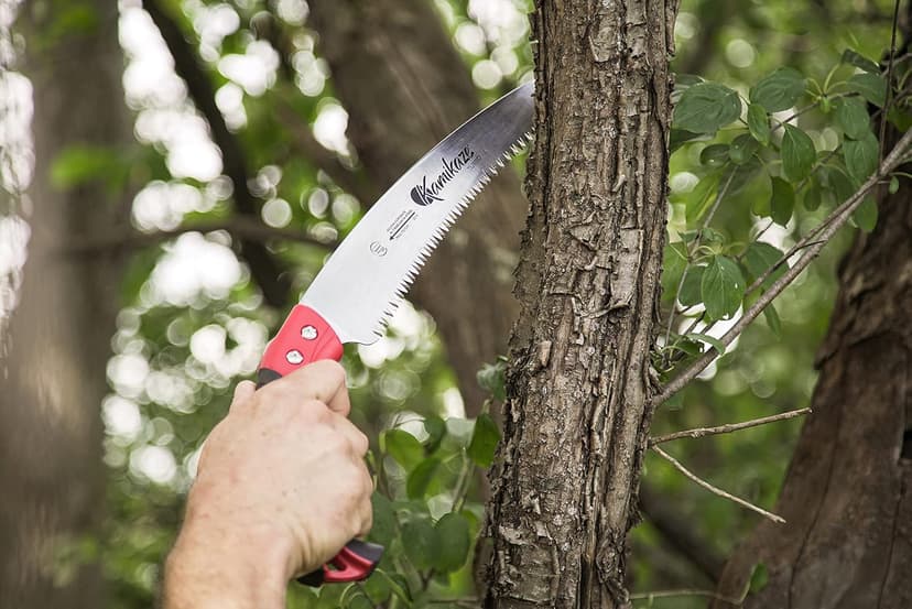 EZ Kut Kamikaze Saw Curved Blade with Scabbard - 19.3 Inch Heavy Duty Pruning - Carbon Hardened Steel Japanese Technology- Best Pruning Saw for Tree Trimming
