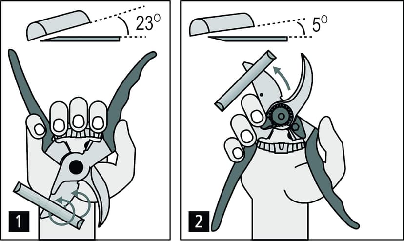 Felco Pruning Shears (F 16) - High Performance Swiss Made Left-Handed One-Hand Garden Pruner with Steel Blade