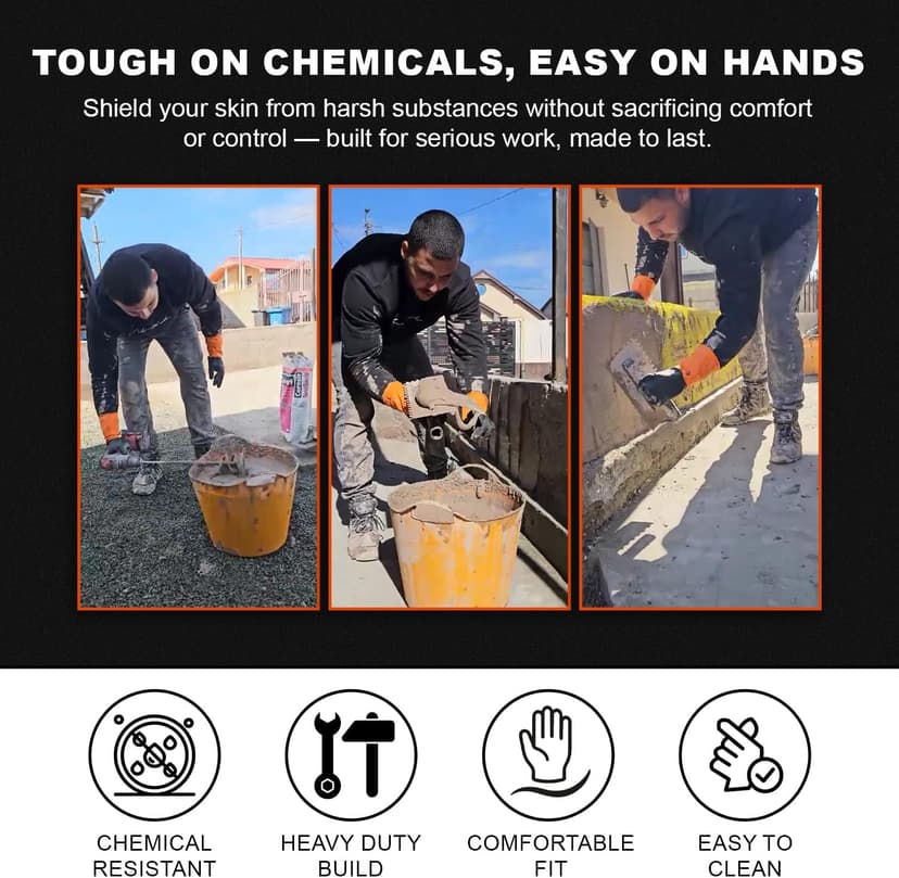 Gastody™ - Chemical Resistant Gloves, Reusable,Heavy Duty Safety Work Gloves,Resist Acid,Oil,Alkali - S-M-L-XL-XXL Size