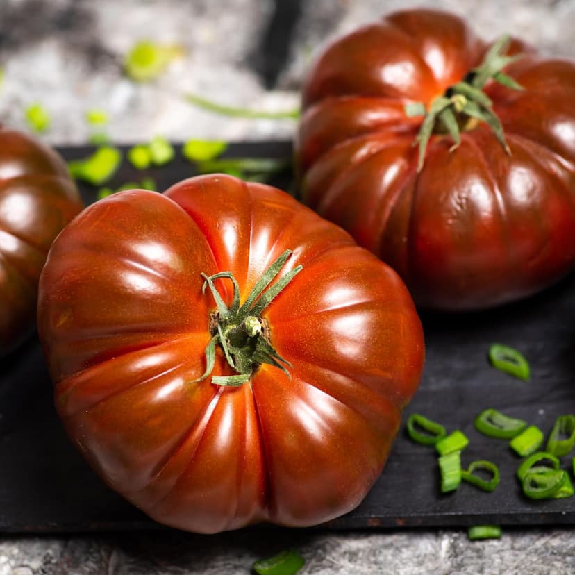 Purely Organic Tomato Seeds (Cherokee Purple) - Approx 75 Seeds - Certified Organic, Non-GMO, Open Pollinated, Heirloom, USA Origin