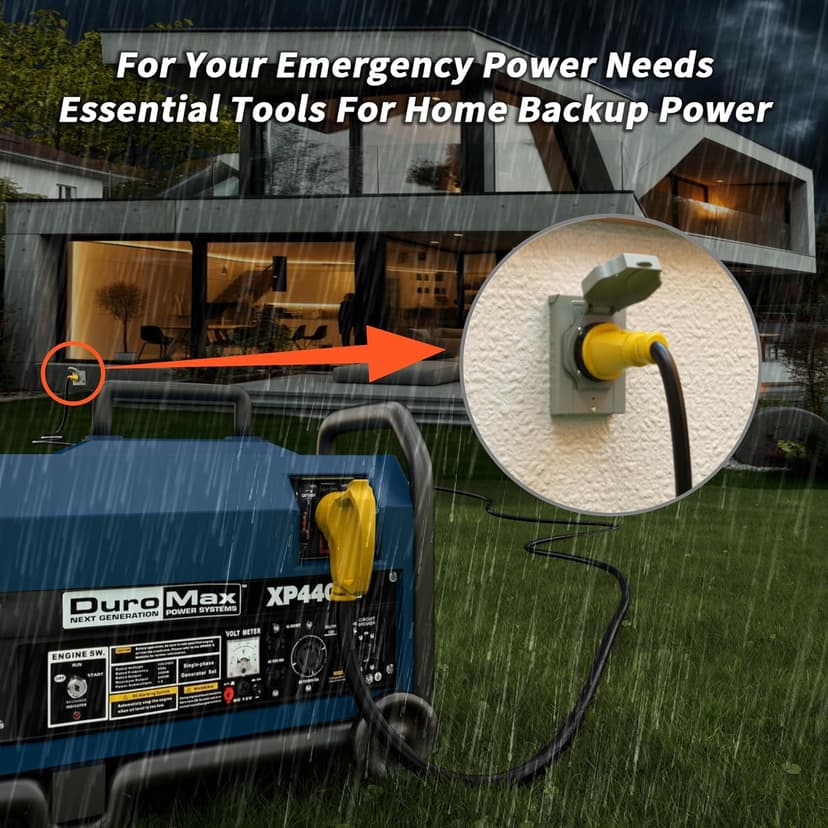 50 Amp Generator Cord, 25FT 50 Amp RV Extension Cord with Twist Lock, Generator Cable 50A 4 Prong Yellow, NEMA 14-50P/SS2-50R Heavy Duty 6/3+8/1 AWG STW Wire for RV Camper & House