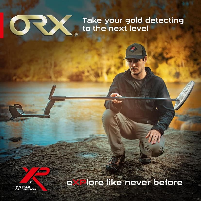 XP Metal Detectors ORX Detector - Specialized in Gold Hunting - with HF Elliptical Coil (9.5x5'') up to 80kHz, Remote Control and S-Telescopic Lite Stem, (ORX-ELLHFRCE)