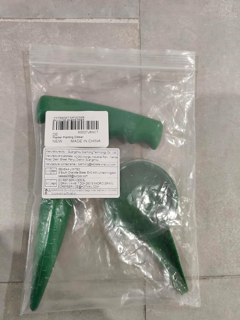 Planter Planting Dibber and Hand Dibbler Gardening Tool with Measurement for Sowing Seeds Bulbs Flower Vegetable Digging Garden Enthusiasts(Dark Green)