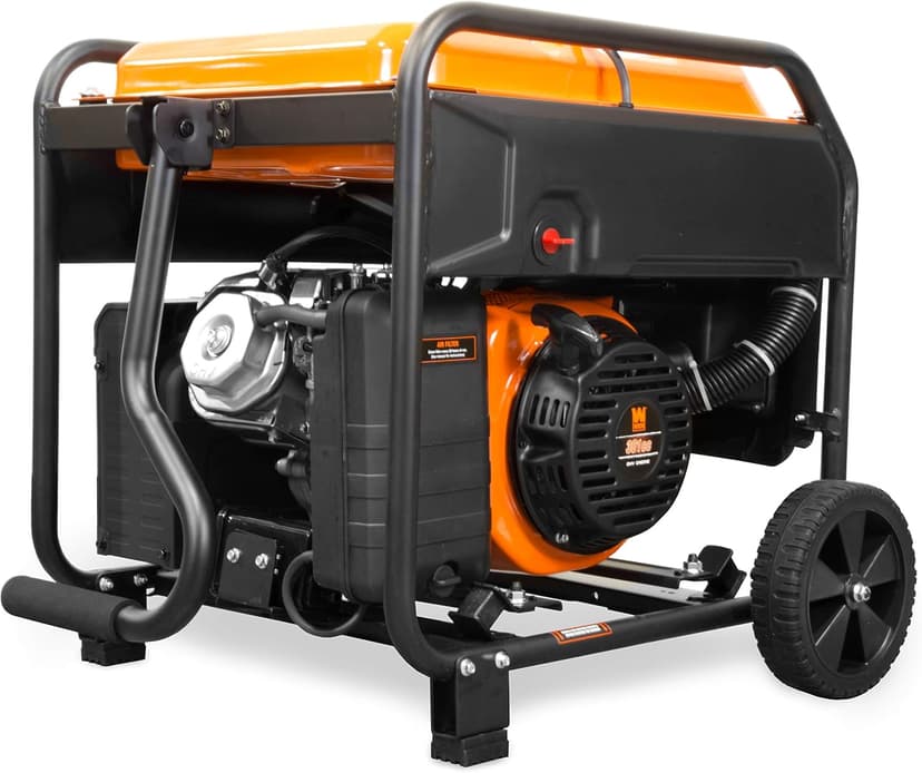 WEN GN625i 120V/240V, CARB Compliant 6250-Watt RV and Transfer-Switch-Ready Open Frame Inverter Generator, Black