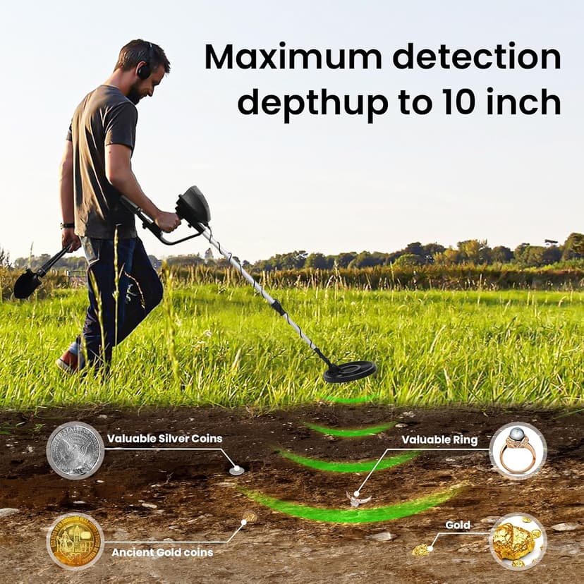 Metal Detector for Adults, for Kids, Waterproof & Underground & Underwater Gold Detector, Gold Metal Detector, Metal Detector Kit, Medal Detector