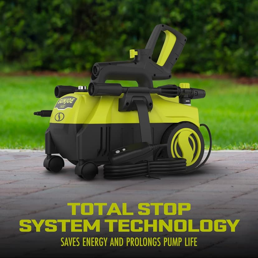 Sun Joe SPX3160 Max 11-Amp Electric High Pressure Washer, w/ Foam Cannon, Swivel Wheels, 0-45 degree Twist Nozzle