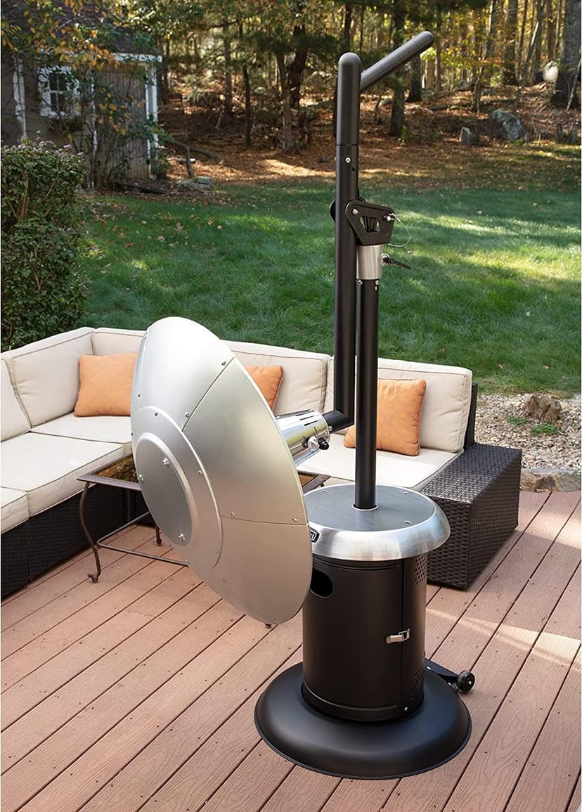 Cuisinart COH-400 Perfect Position Overhead Propane Patio Heater, Extra Large 33" Heat Shield