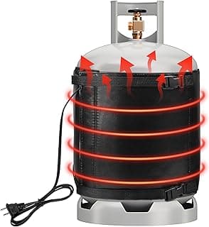 Propane Tank Heater Blanket - 47.5 x 13.5" Gas LP Cylinder Warmer With Temperature Control 85-105F for 20, 30, 40 LB Tanks