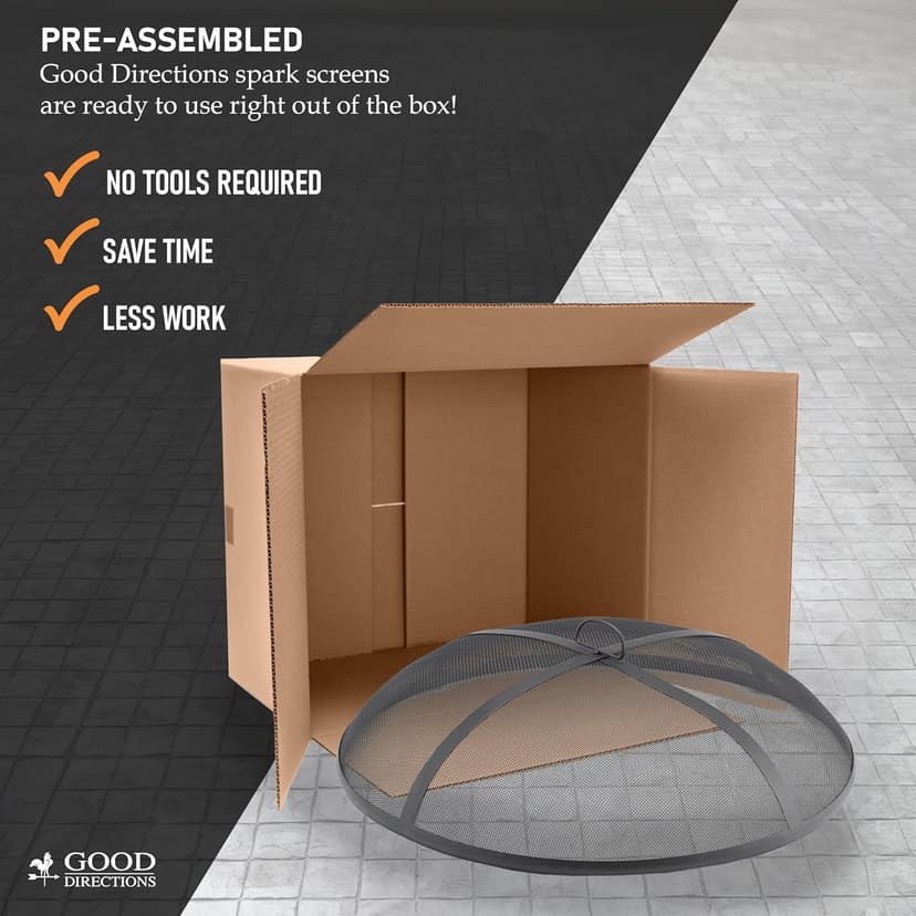 Good Directions Fire Pit Spark Screens, 27" Diameter, Steel