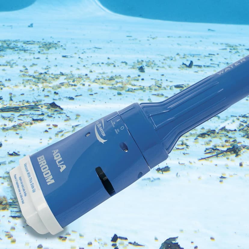 POOL BLASTER Aqua Broom Cordless Vacuum for Spa, Small Pool & Tight Spaces, Ideal for Sand, Silt & Dirt, Battery-Powered Hot Tub Cleaner for Inground, Above-Ground and Inflatable Pools, by Water Tech