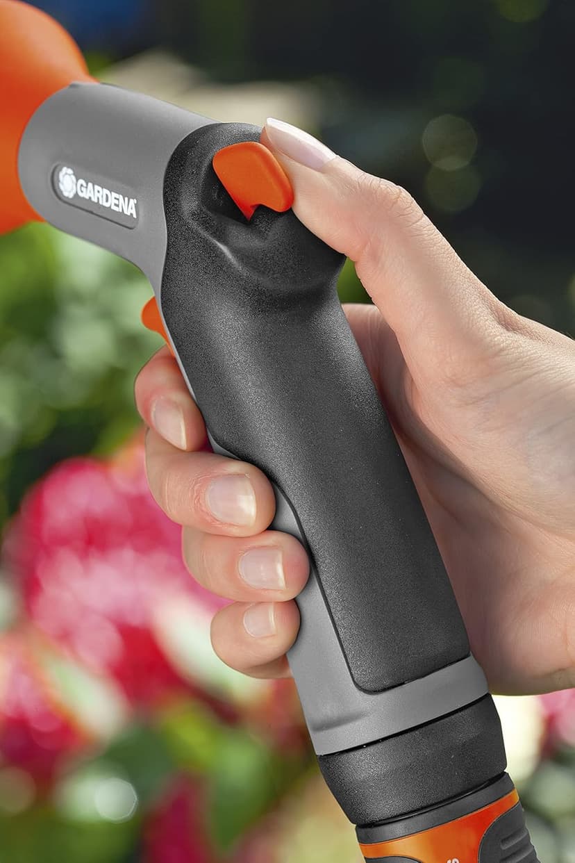 Gardena (32131-FP) Frost Proof Nozzle 3 Spray Patterns Hard Stream, Bubbler for Potted Plants, Soft Spray