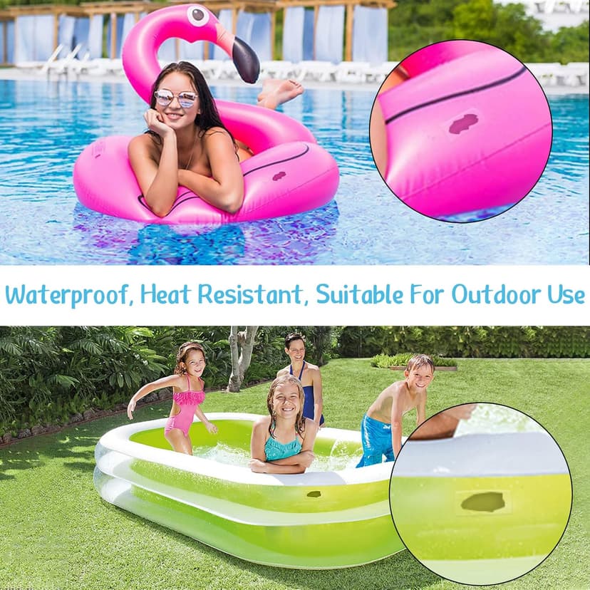 Birllaid Inflatable Patch Repair Kit Waterproof Heavy Duty, Clear TPU Repair Tape for Bounce House, Tent, Canvas, Canopy, Pool Floats, Swimming Ring