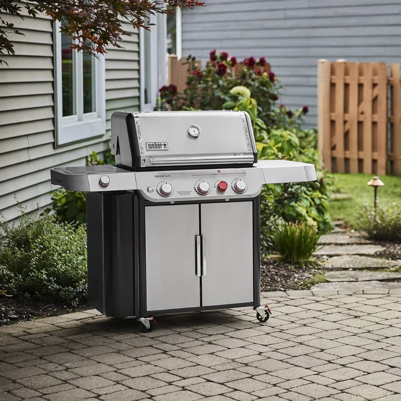 Weber Genesis S-335 Natural Gas Grill, Stainless Steel