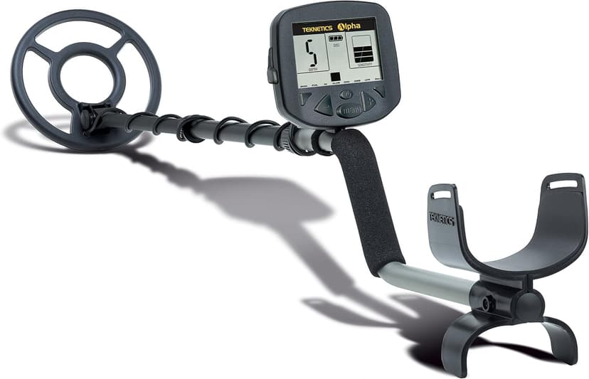 Teknetics Alpha 2000 Metal Detector for Beginners with Lightweight Design, Adjustable Sensitivity, Waterproof 8-Inch Searchcoil, Ideal for Coin and Relic Hunting