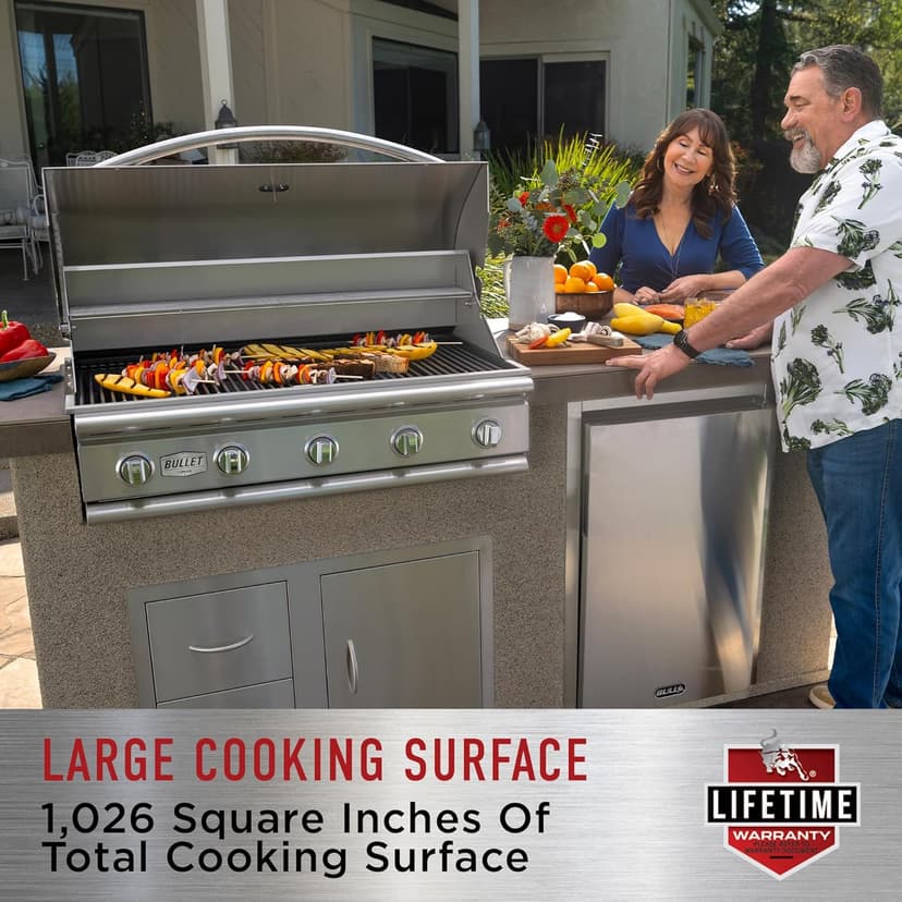 Bull 30-Inch Bison Premium Built-In Charcoal Grill (BG-88787)