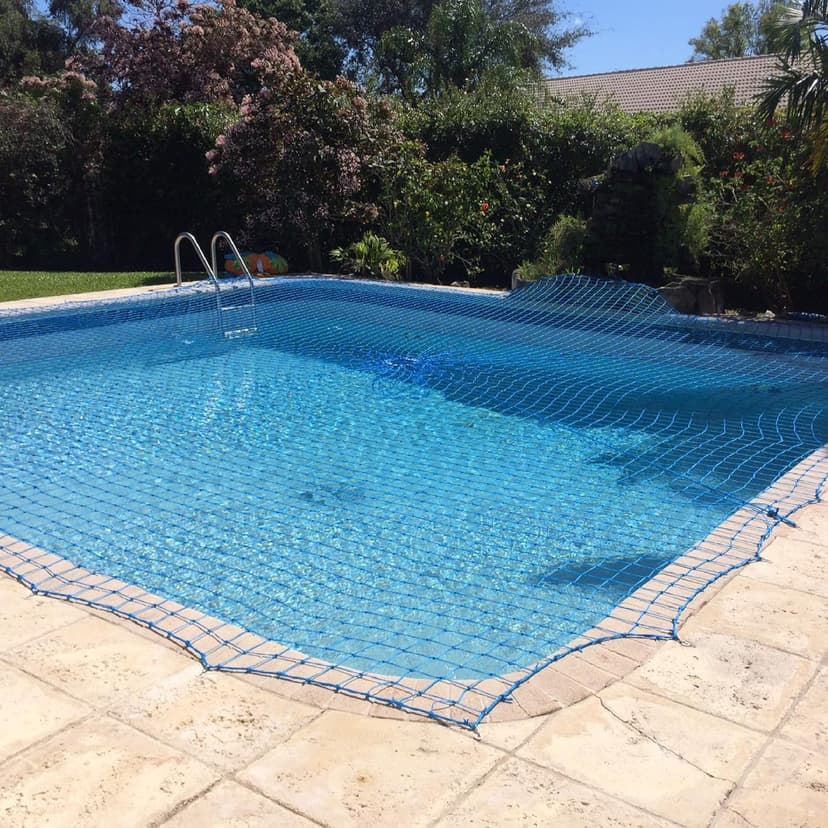 WaterWarden Premium Inground Pool Safety Net Cover 16' x 32', Rectangular, Heavy-Duty Protection, Easy to Apply, Remove and Store, UV Resistant, Reel Included, Protects Kids and Pets, Brass Anchors