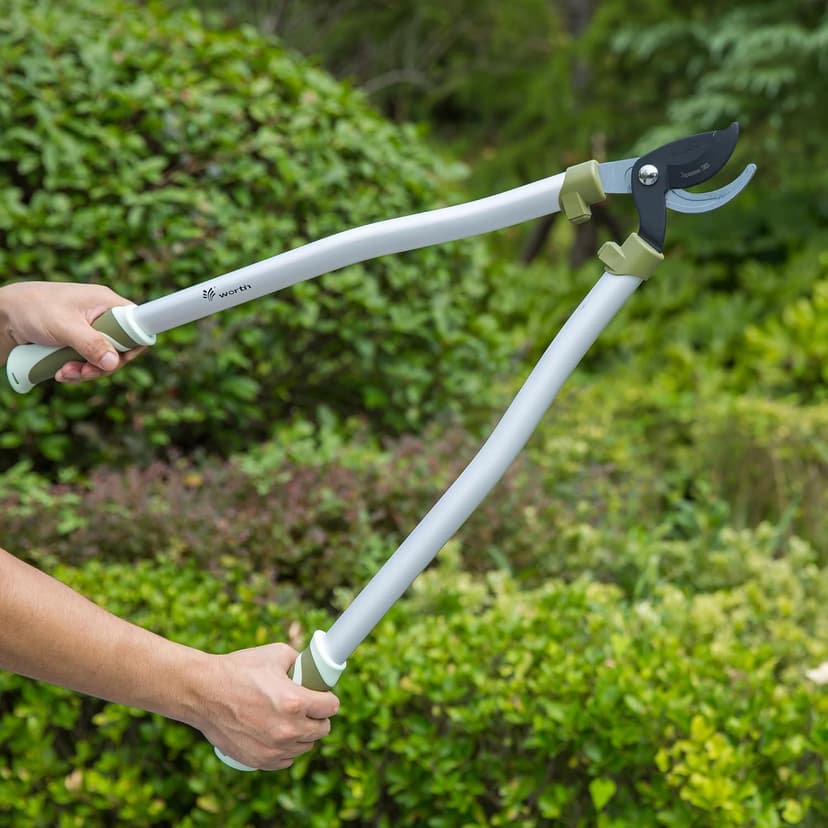 Worth Garden Heavy Duty 28" Bypass Lopper - Bypass Tree Trimmer - Japanese SK5 Steel Blade w/Non-stick Coating - Branch Cutter w/Ergonomic Non-Slip Handles - 1-1/4" Cut Capacity - S404A00