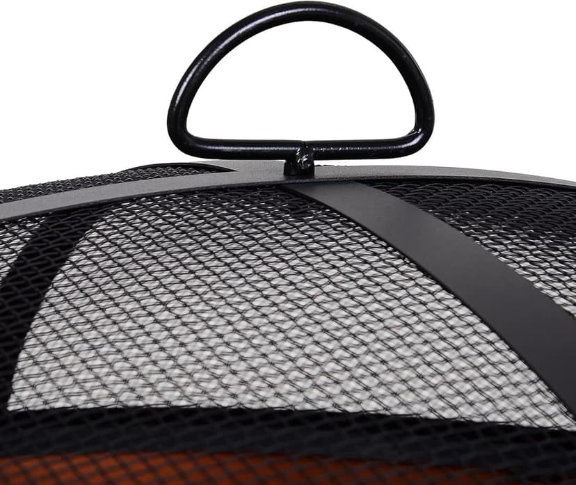 FT-1103E Fire Pit, Copper With Black Accents, Screen + Poker, 30-In. - Quantity 1