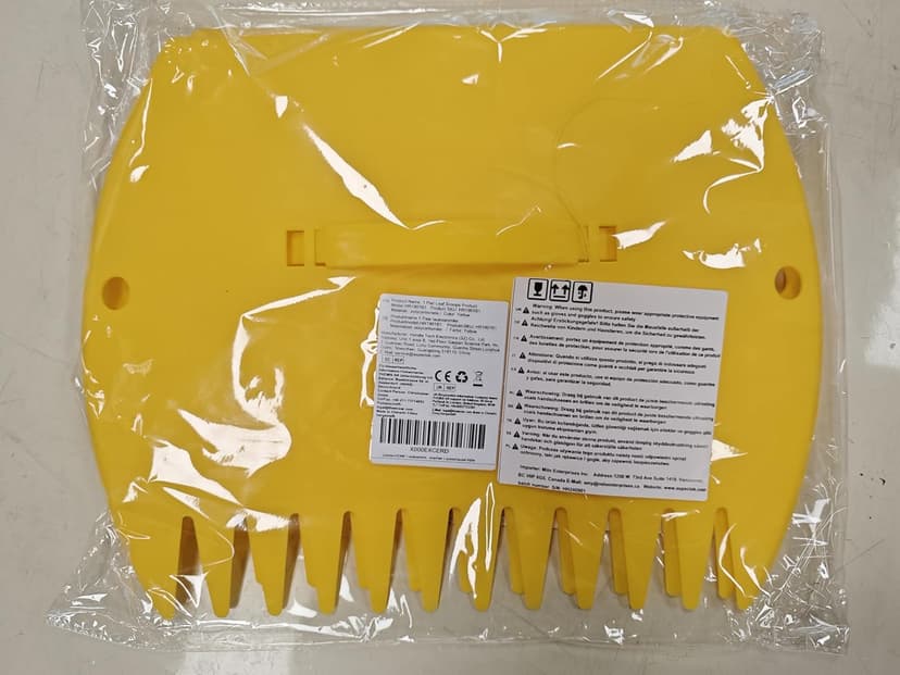Leaf Scoops Hand Rakes, Large Leaf Grabbers for Yard Work and Garden Use, Clear and Collect Garden Rake, Leaf Scooper and Claws for Leaves, Lawn Debris, and Trash Cleanup, Yellow