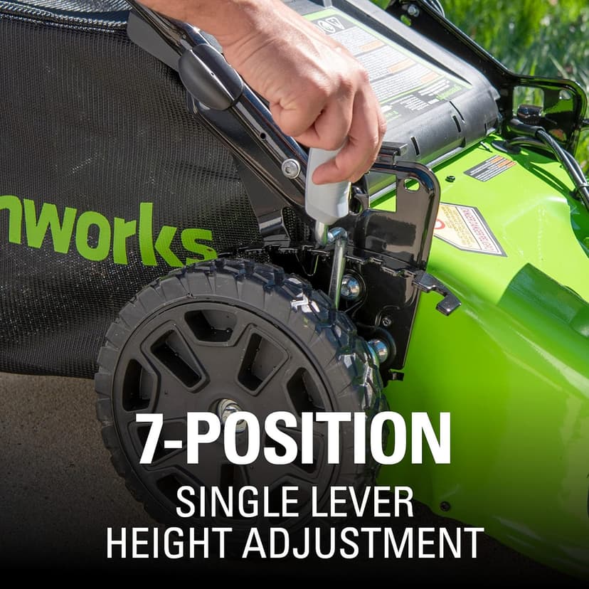Greenworks 48V (2 x 24V) 21" Brushless Cordless (Self-Propelled) Lawn Mower (LED Headlight), (2) 5.0Ah Batteries and Dual Port Rapid Charger Included (125+ Compatible Tools)