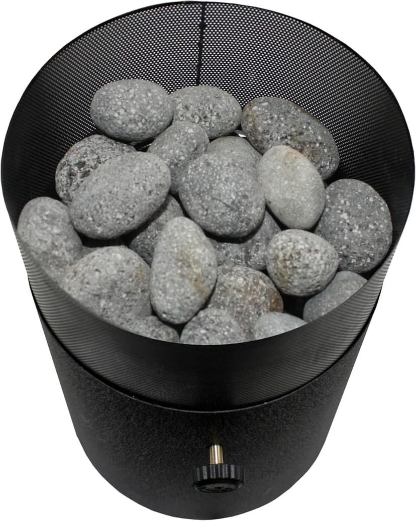 Flame King Mini Tabletop Fire Pit, Dual Fuel Propane and Butane, Smokeless Odorless Flame, Portable Great for Outdoor