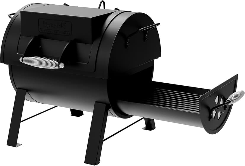 Dyna-Glo DGSS287CB-D Portable Tabletop Charcoal Grill & Side Firebox