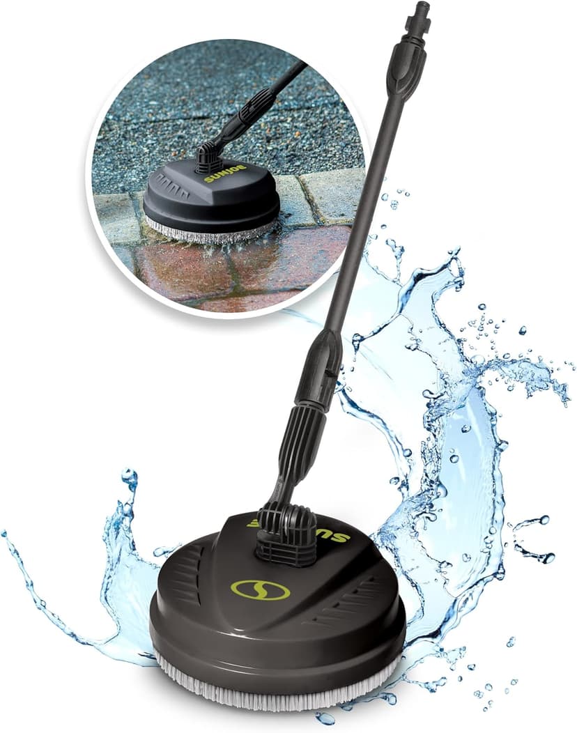 Sun Joe Portable 10 Inch Pressure Washer Attachment, Multi Surface, Green/Black