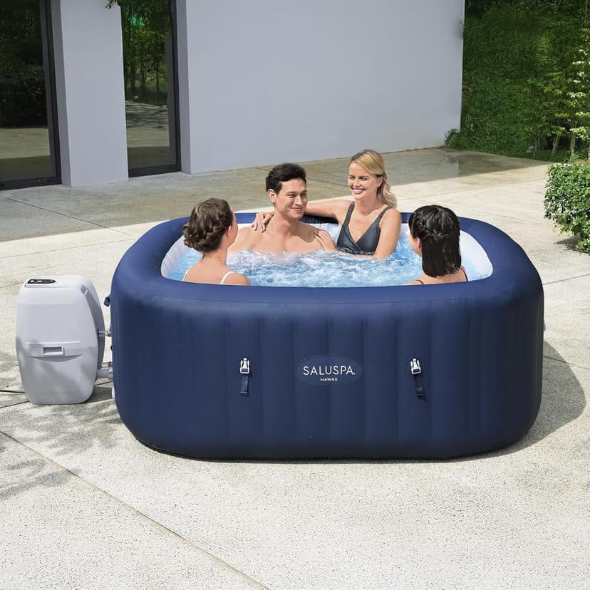 SaluSpa Hawaii EnergySense Smart AirJet Inflatable Hot Tub Spa 4-6 person with App Control