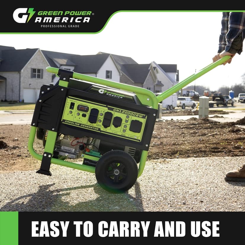 Portable Generator 12000 Watt,Gasoline Powered,Electric Start