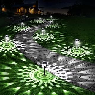 10 Pack Ultra Bright Solar Lights Outdoor Waterproof, from Dusk to Dawn Up to 12H Solar Light for Outside, Auto On/Off Solar Powered Garden Pathway Lights, Landscape Lighting (Cold White)
