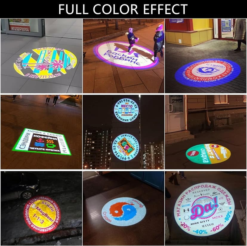 Logo Projector Lights Custom gobo projectors for Store business or wall outdoor waterproof ip67 HD led for Shop Advertising and Wedding