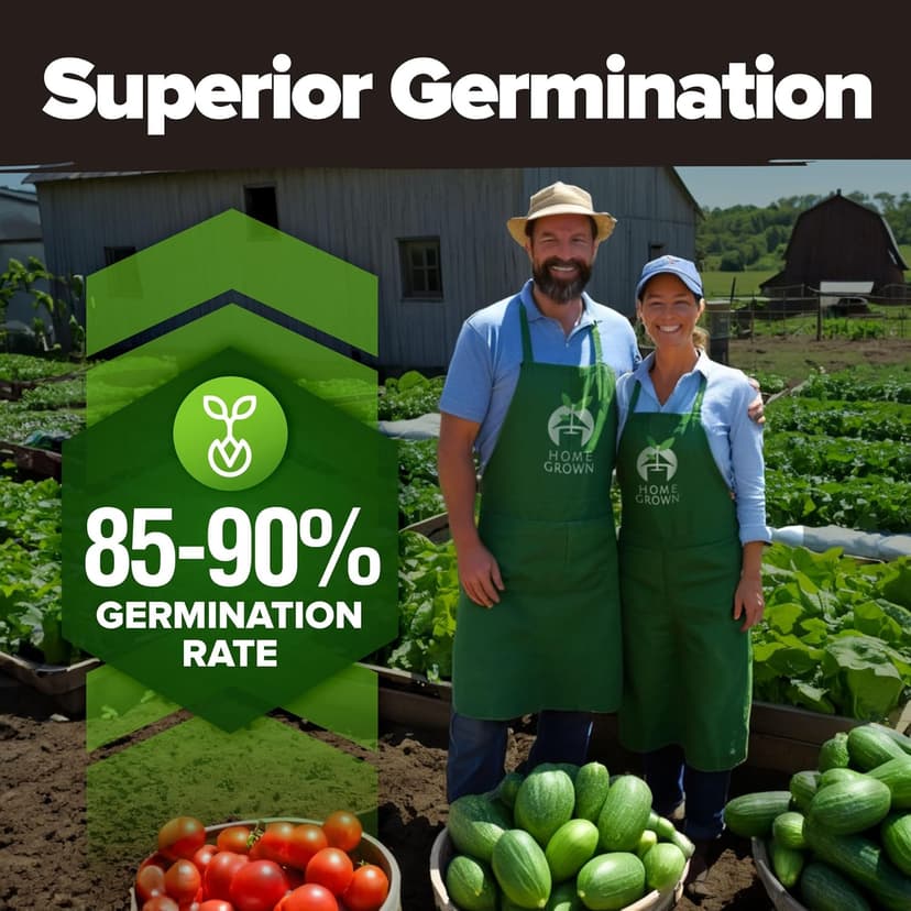 HOME GROWN 55 Vegetable Seeds Pack – 28,000+ 𝗨𝗦𝗔 Heirloom 𝗡𝗢𝗡-𝗚𝗠𝗢 Seeds for Planting – Spring, Fall, Winter Garden Kit – Survival Seed Vault for Preppers & Gardeners – Gift for Men & Women