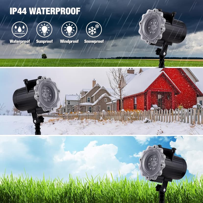 Treela Halloween Projector Lights Outdoor 12 Slides LED Ghost Pumpkin Lights Outside Decorations for Holiday Garden Decorations(Style A)