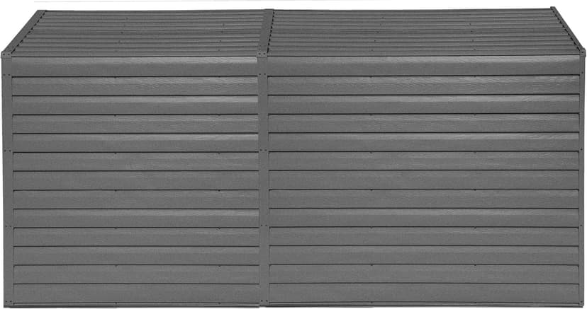 Arrow Yardsaver 4' x 10' Galvanized Steel Outdoor Storage Shed with Sloped Roof and Double-Door Entry, UV-Resistant Steel Floorless Compact Storage Shed, Charcoal