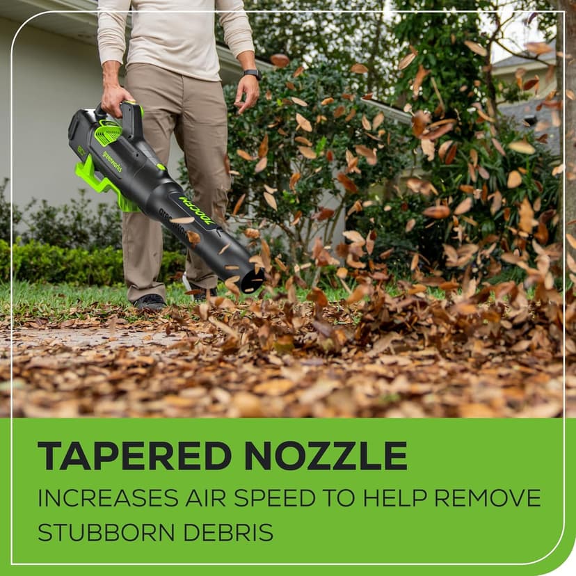 Greenworks 80V 700 CFM Cordless Leaf Blower - Commercial-Grade Power, 45-Min Rapid Charger for Wet Leaves & Heavy Debris (Includes 2.5Ah Battery)