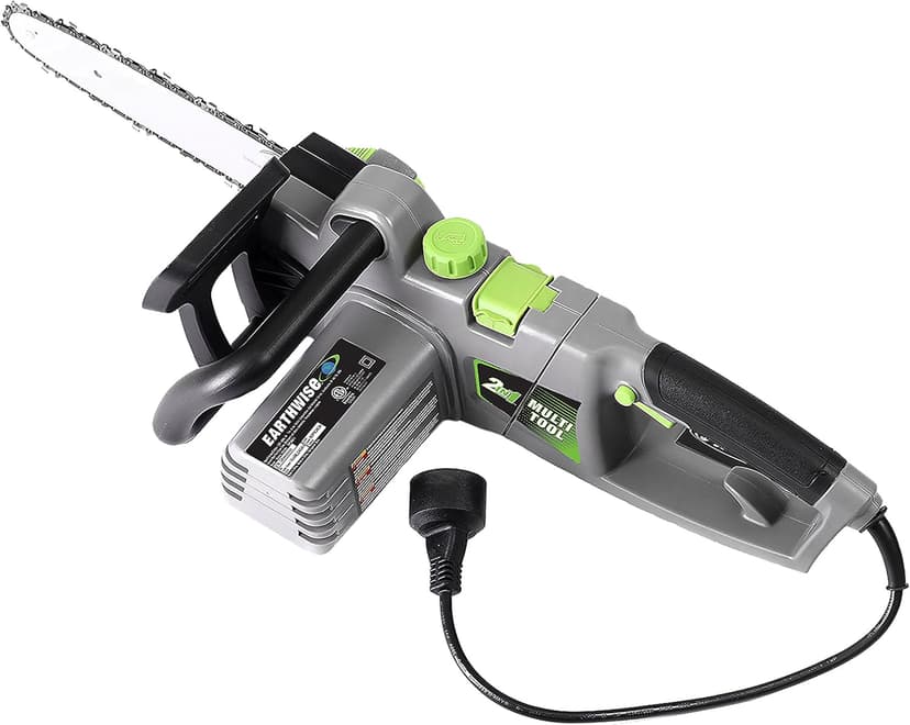 Earthwise CVPS43010 7-Amp 10-Inch Convertible 2-in-1 Corded Electric Pole Saw/Chainsaw