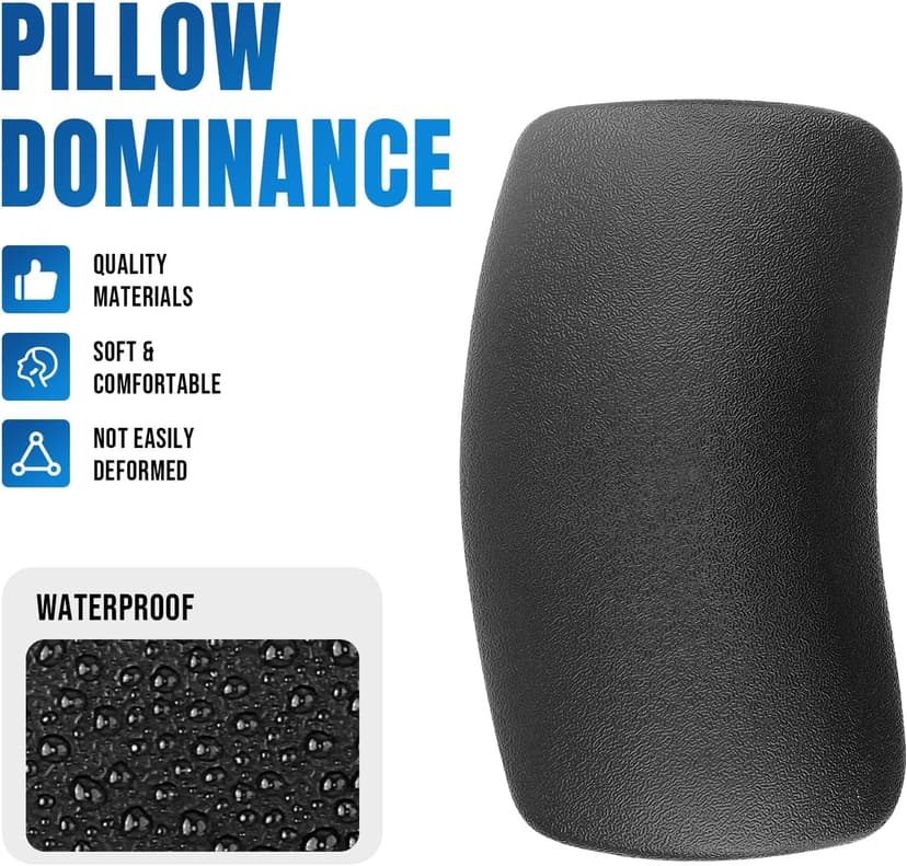 2 Pack Pillow Replacement for Cal Spas Hot Tub, Fits 2020-2023 Models, Head Rests, Black