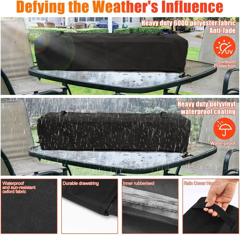 Tabletop Propane Fire Pit 36 Inch, 50000 BTU, Stainless Steel Outdoor Table Top Firepit with Cover and Windscreen, Portable Tabletop Fire Pit for Patio and Camping