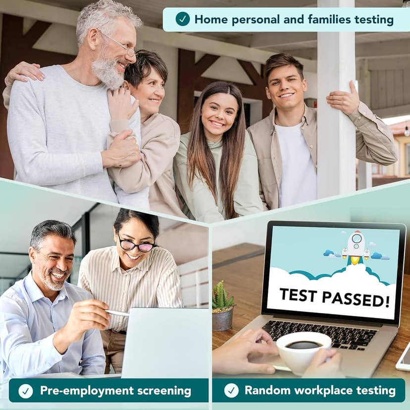 Easy@Home Single Drug Screen Test (Cannabinoids Urine Test) - THC Tests for Home THC Drug Test Urine Detox Kit Cutoff Level 50ng/mL Individually Wrapped - EDTH-114 (15 Pack)