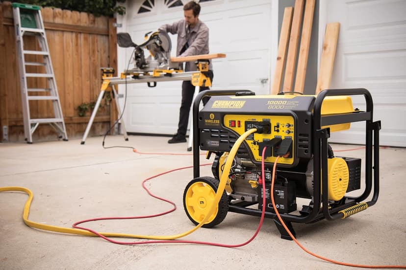 Champion Power Equipment 10,000-Watt Wireless Remote Start Home Backup Portable Generator with CO Shield