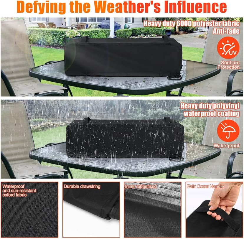 Tabletop Propane Fire Pit 28 Inch, Stainless Steel Outdoor Table Top Firepit, Portable Tabletop Fire Pit for Patio and Camping, 45000 BTUs, with Cover and Windscreen