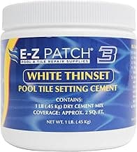 3 Pool Tile Thinset Cement for Repairs - Color Adjustable Pool Tile Adhesive (1 lb)