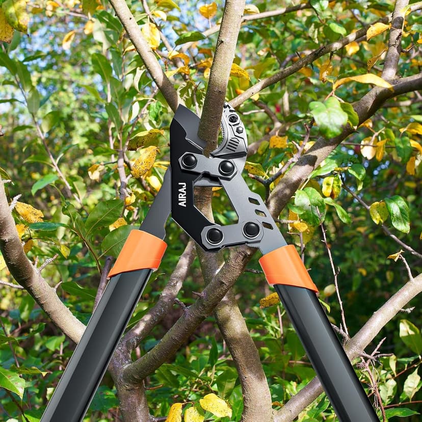 AIRAJ 27” Anvil Loppers for Tree Trimming Heavy Duty with Compound Action | Tree Branch Cutter with 2 Inch Cutting Capacity | Chops Thick Branches Ease | Garden Lopper Pruning Shears Heavy Duty