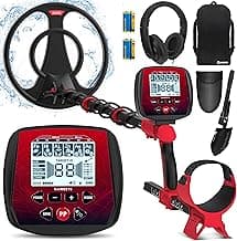 Metal Detector for Adults Professional Built-in HD Screen, KAIWEETS Metal Detector Waterproof with 6 Modes, Advanced DSP Chip, Stretchable Gold Detector Equipped with Headphones/Shovel/Bag/Battery