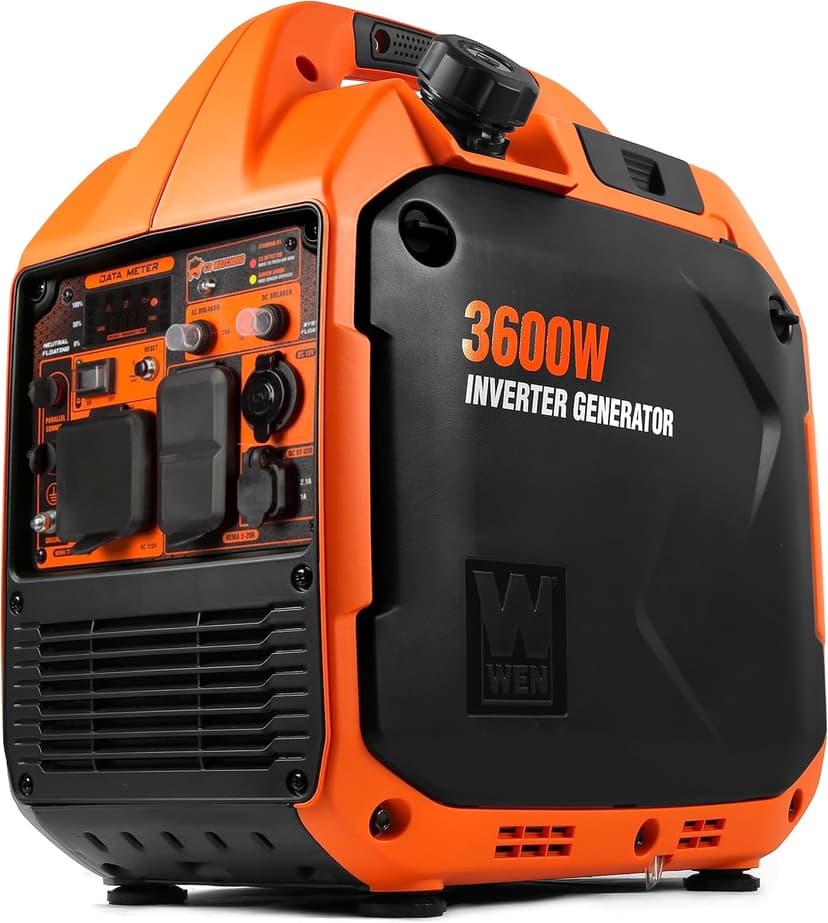 WEN 56360iX Super Quiet 3600-Watt Portable Inverter Generator with Fuel Shut Off and CO Sensor