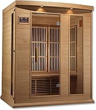 DYNAMIC SAUNAS Maxxus 3 Per Low EMF FAR Infrared Carbon Canadian Hemlock Sauna