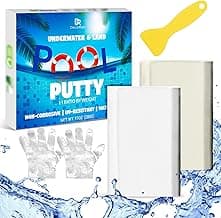 Pool Putty - 10oz 2 Part Epoxy Pool Repair Kit Pool Leak Sealer for Fixing Leaks, Cracks - Underwater or Above Fast Repair Epoxy Putty for Tile, Fiberglass, Concrete, Cement and Other Surfaces