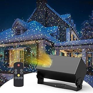 AIRIVO Outdoor Laser Lights Projector, 5 Color Motion Firefly Star Shower Laser Lights, Moving RGB Christmas Projector Light Waterproof with Remote Control for Home, Garden, Patio, GY-01A