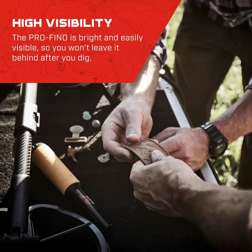MINELAB PRO-FIND 20 Waterproof Pinpointer Metal Detector for Adults with Audio & Vibration Indication (Holster Included)
