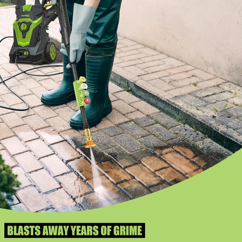 Electric Pressure Washer, Foam Cannon, 4 Different Pressure Tips, Power Washer, 3800 PSI 2.4 GPM